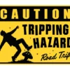 Tripping Hazard Sticker - 8" x 6"